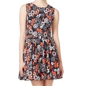 Maison Jules Fit & Flare Floral Sleeveless Skater Dress - Size XXL